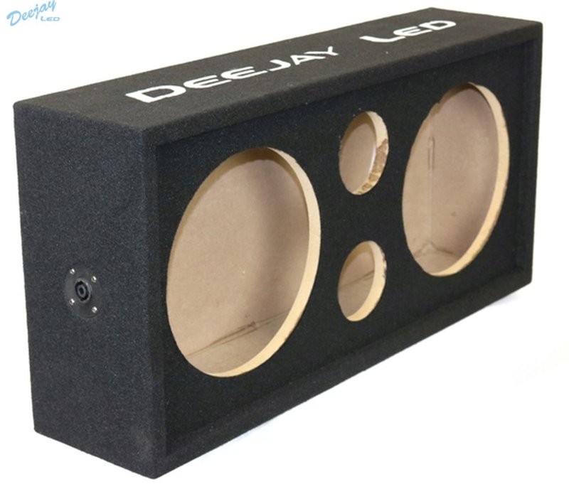 DEEJAY LED DUAL 10" DUAL TWEETER MIDRANGE BOX