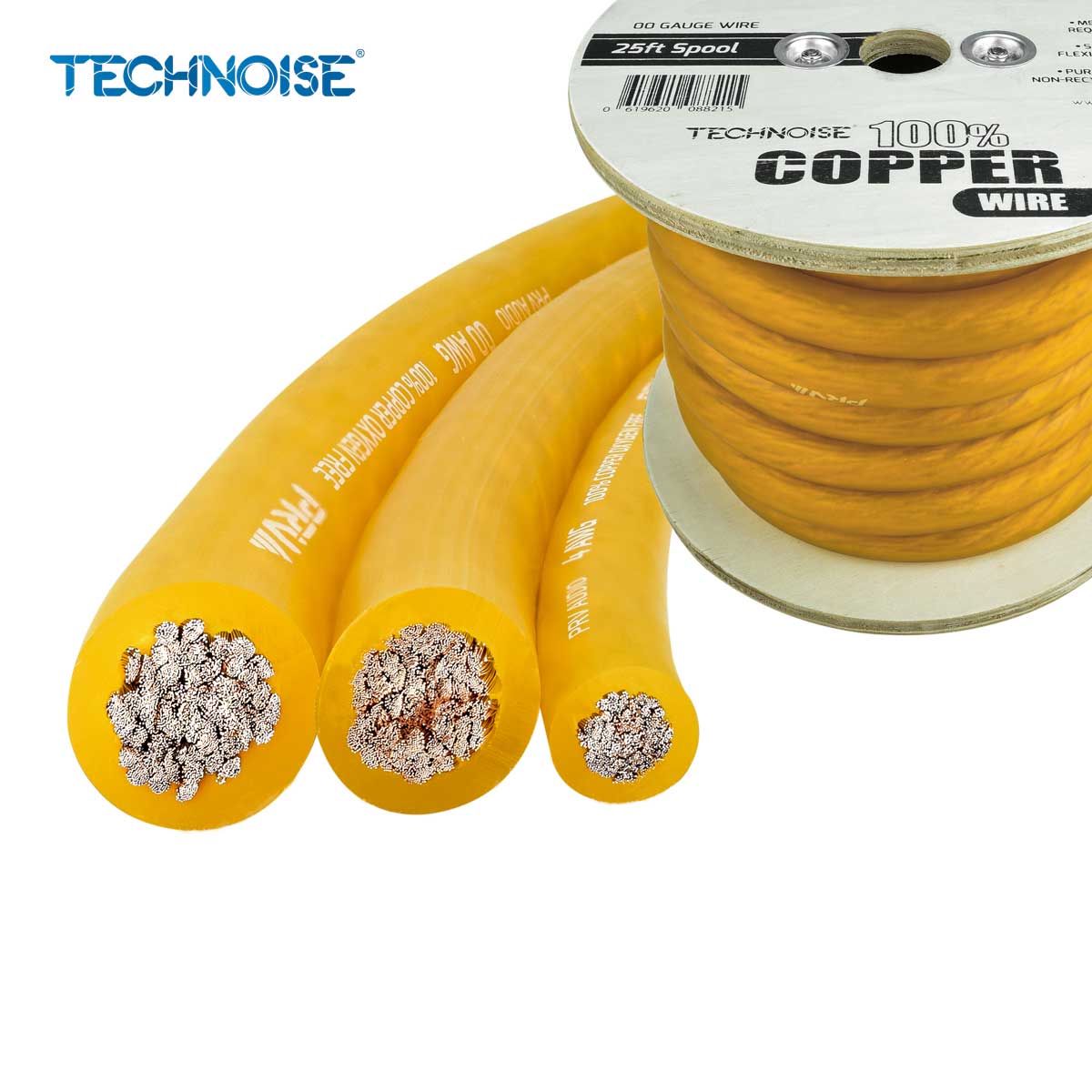 PRV AUDIO WIRE 50FT ROLL AMBER GOLD