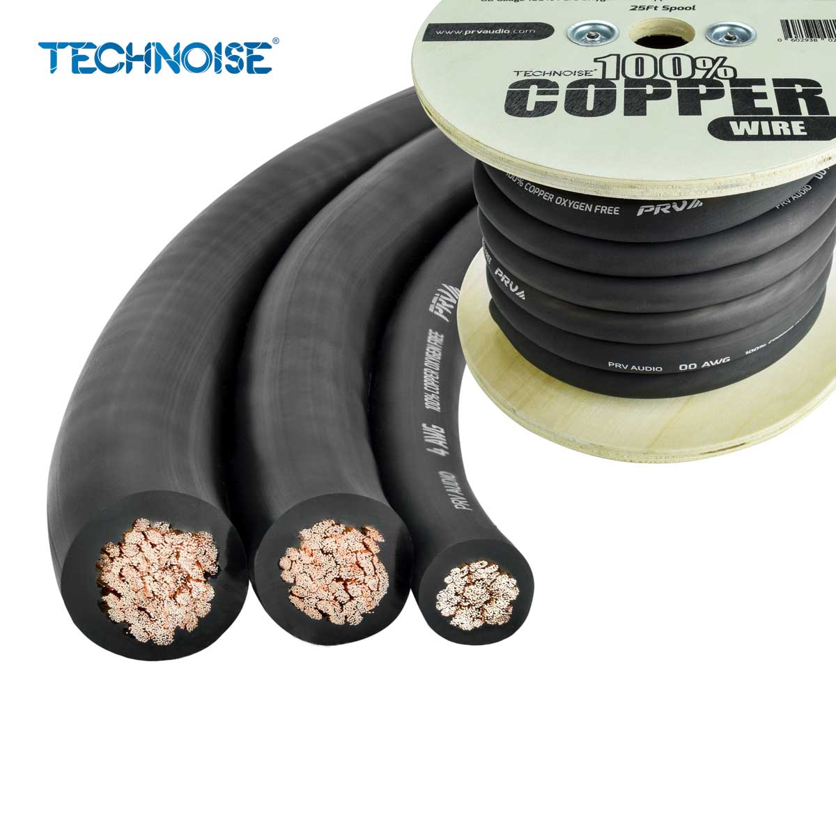 PRV AUDIO WIRE 50FT ROLL BLACK
