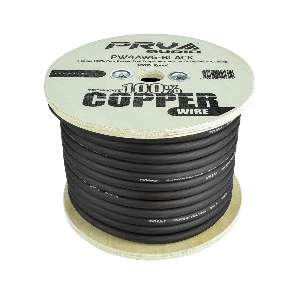 PRV AUDIO WIRE 50FT ROLL BLACK