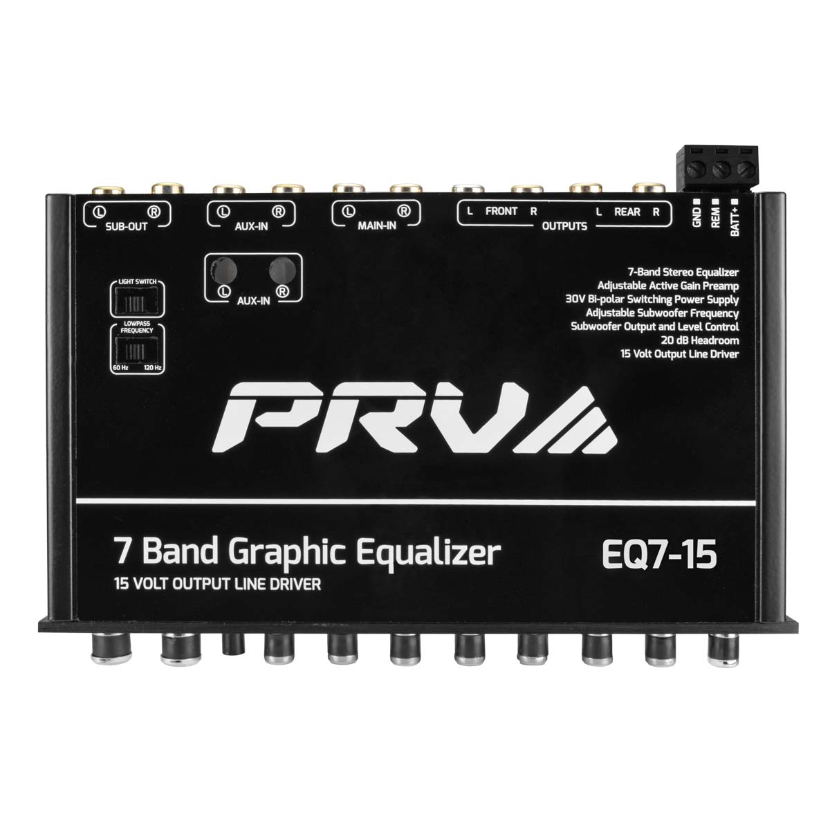 PRV EQ7-15 7 BAND GRAPHIC EQUALIZER