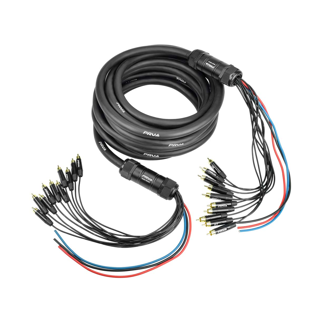 PRV SNAKE 10RCA30 - MULTIWAY CABLE SNAKE - 30FT 10 RCA + 3 POWER WIRES