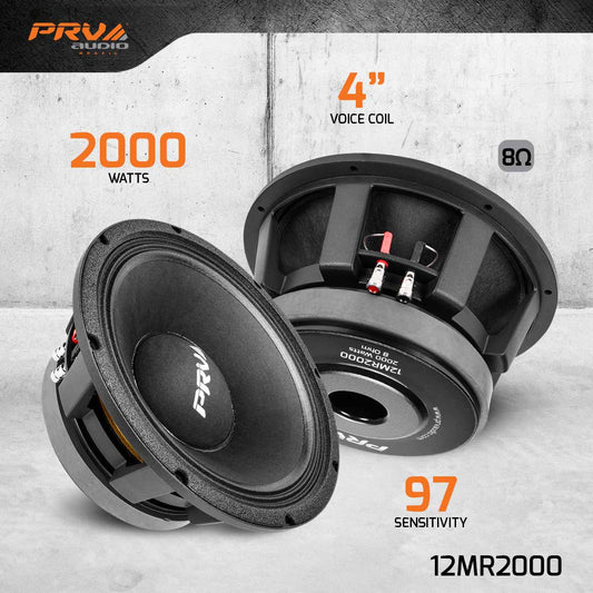 PRV Audio 12MR2000 8 OHM 12" Midrange Speaker