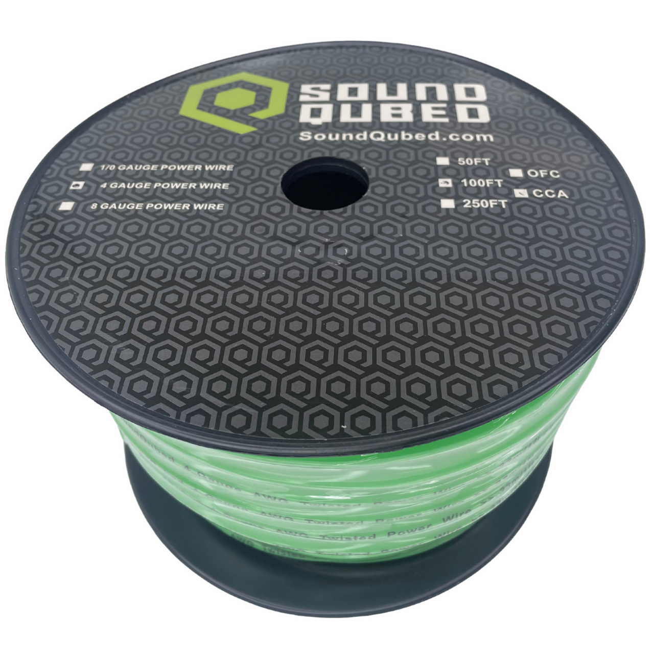 SOUNDQUBED 4ga Power and Ground Wire (100ft Spool)