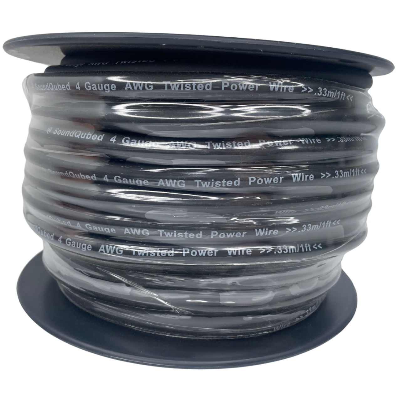SOUNDQUBED 4ga Power and Ground Wire (100ft Spool)