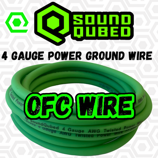 SOUNDQUBED 4 Gauge OFC (oxygen free copper) Power wire 100 FT
