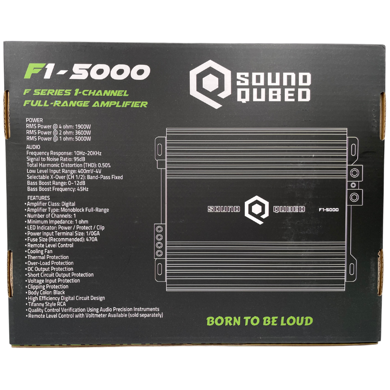 SOUNDQUBED F1-5000 Full Bridge 5000 Watts Mono Block Amplifier