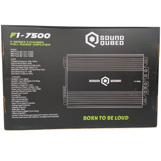 SOUNDQUBED F1-7500 Full Bridge 7500 Watts Mono Block Amplifier