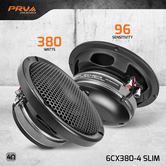 PRV 2-WAY COAXIAL 6CX380-4 SLIM 4 OHM