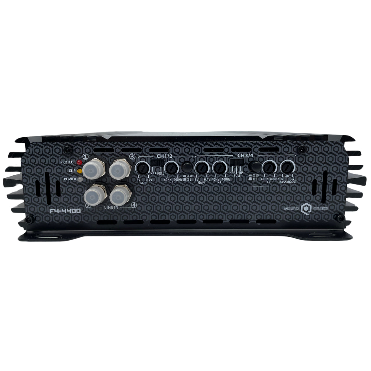 SOUNDQUBED F4-4400 Full Bridge 4400 Watt 4 Channel Amplifier