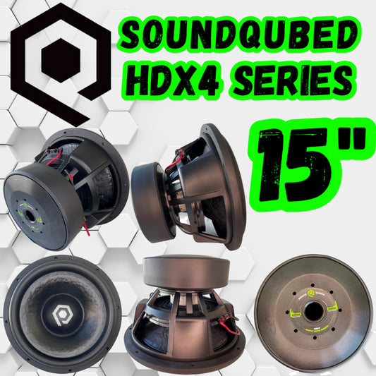 SOUNDQUBED 15" HDX4 Series Subwoofers
