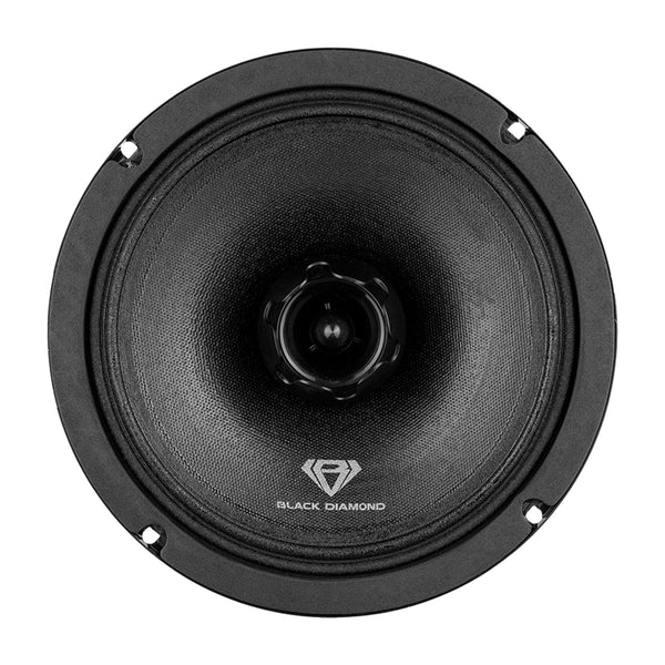 Black Diamond Car Audio 8" Mid-Range Loud Speaker 4 Ohm 550W NEO Tweeter DIA-XT8