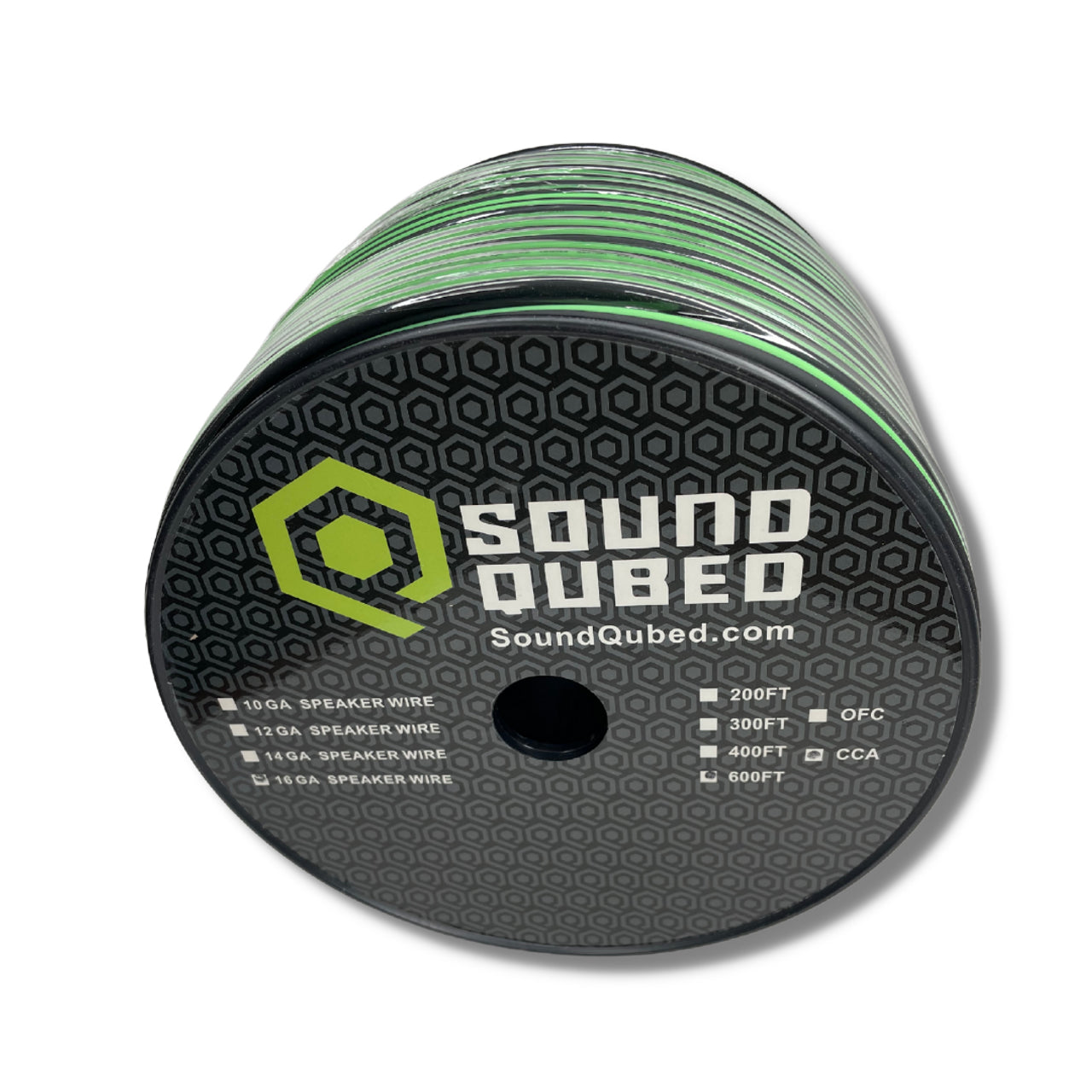SOUNDQUBED Speaker Wire CCA 16ga 600FT