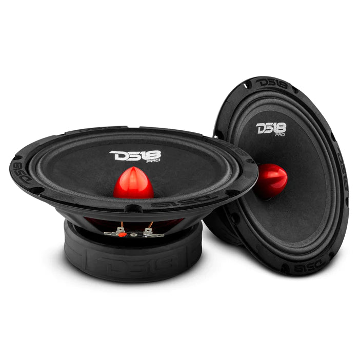 DS18 PRO-GM8B 8" Mid-Range Loudspeaker with Bullet 580 Watts 8-Ohm