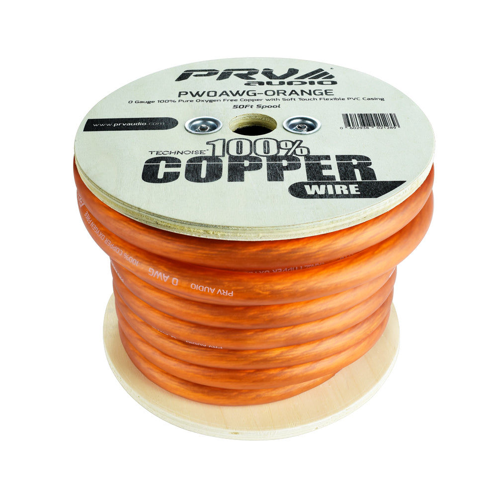 PRV AUDIO WIRE 50FT ROLL ORANGE