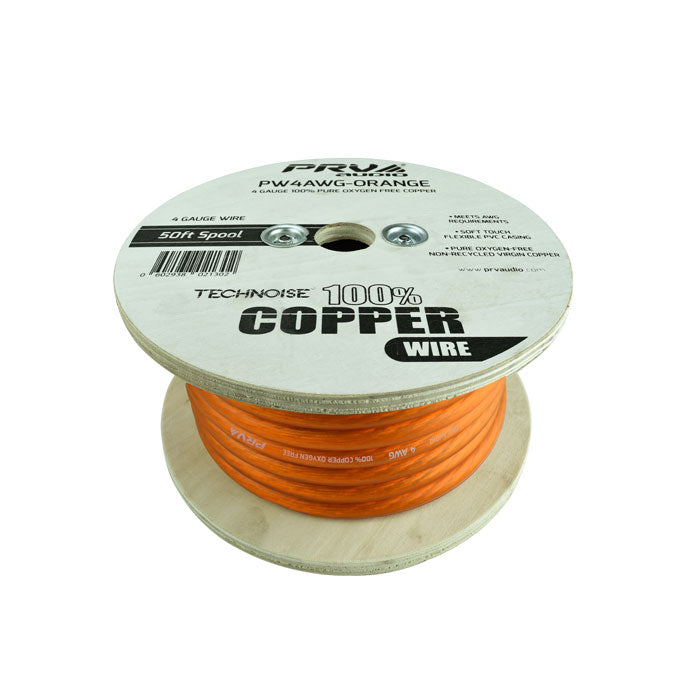 PRV AUDIO WIRE 50FT ROLL ORANGE