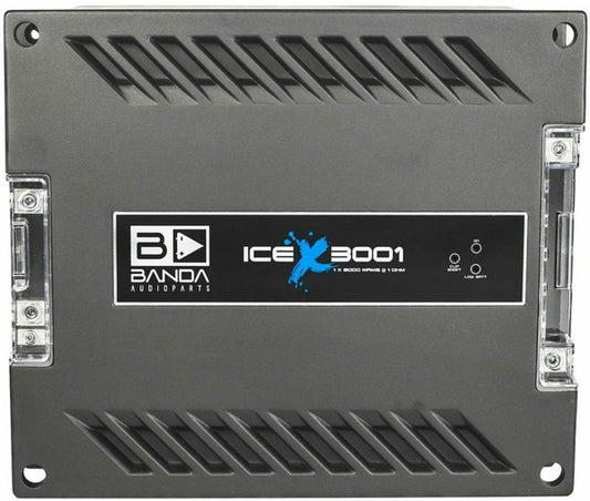 Banda Ice X 3001 3000W Mono Channel Car Amplifier - 1 Ohm